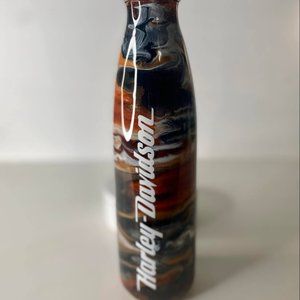 Harley Davidson inspired alcohol ink water bottle - Custom made by me
